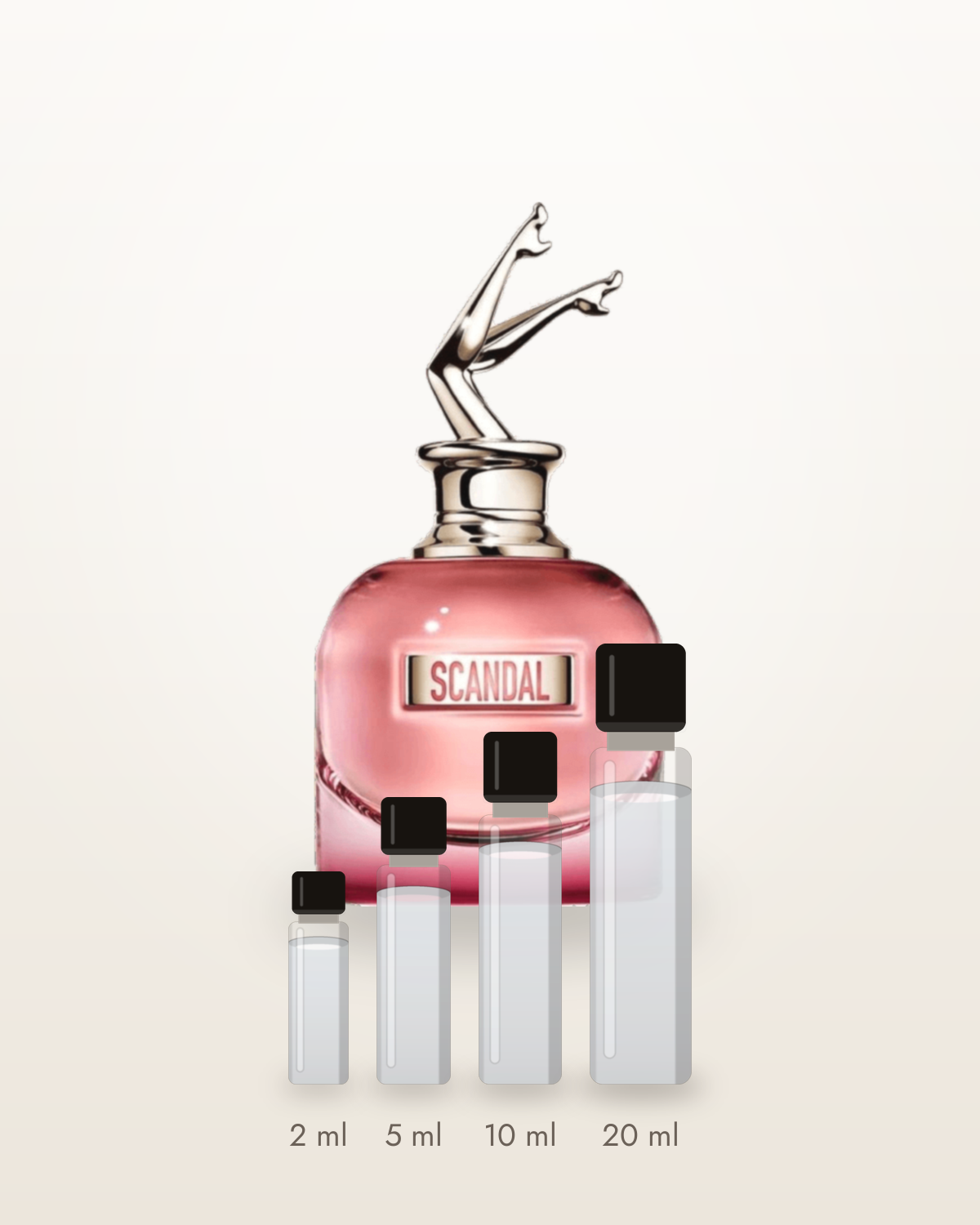 Jean Paul Gaultier Scandal by Night – Abfüllungen in 2, 5, 10 und 20 ml vor dem Flakon