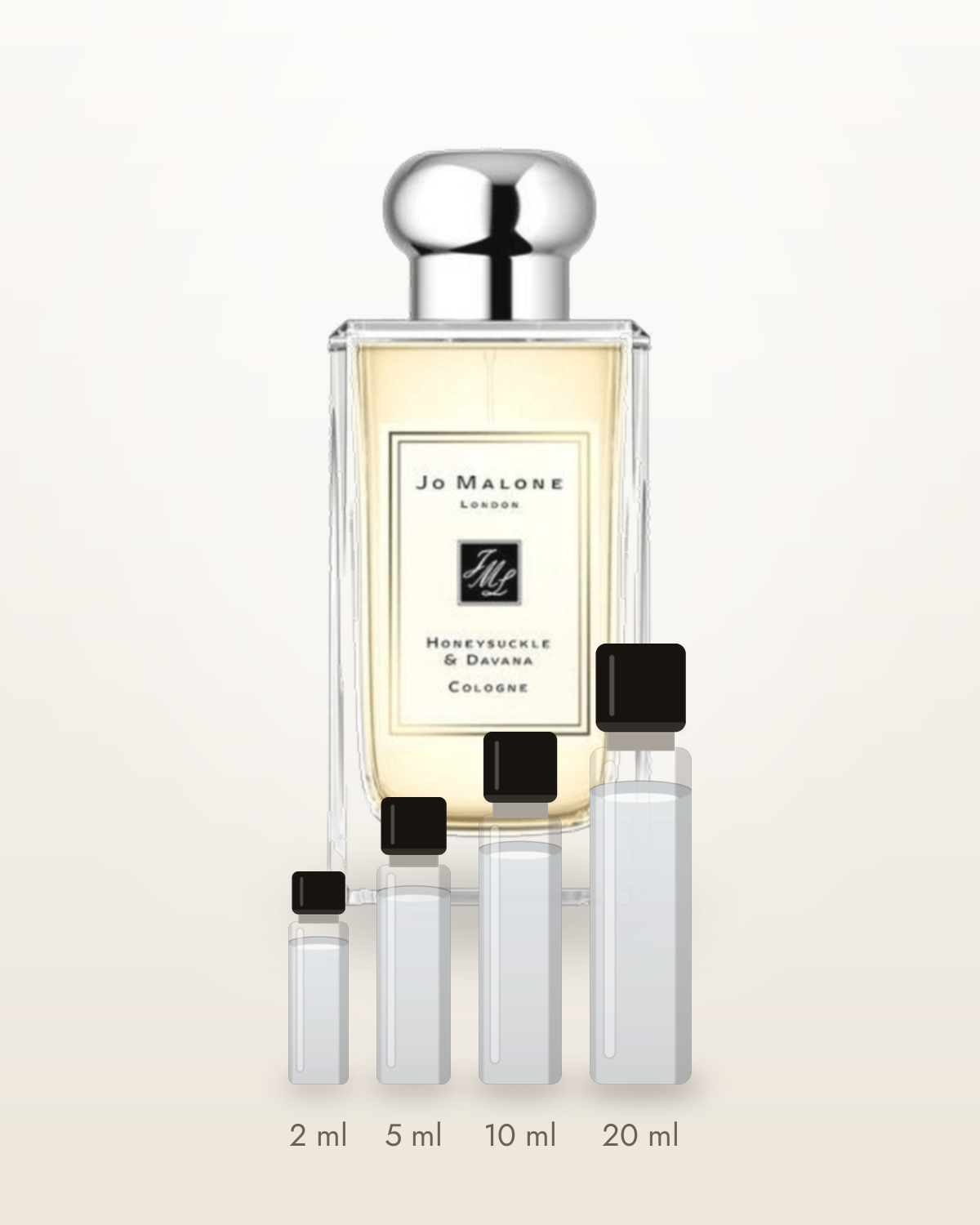 Jo Malone Honeysuckle & Davana – Abfüllungen in 2, 5, 10 und 20 ml vor dem Flakon