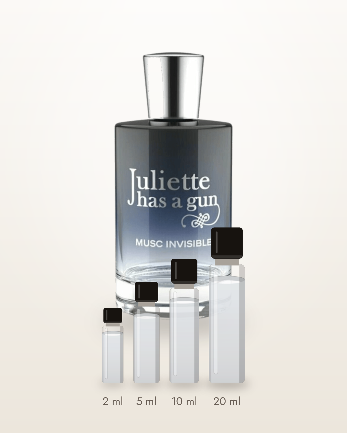 Juliette Has A Gun Musc Invisible – Abfüllungen in 2, 5, 10 und 20 ml vor dem Flakon