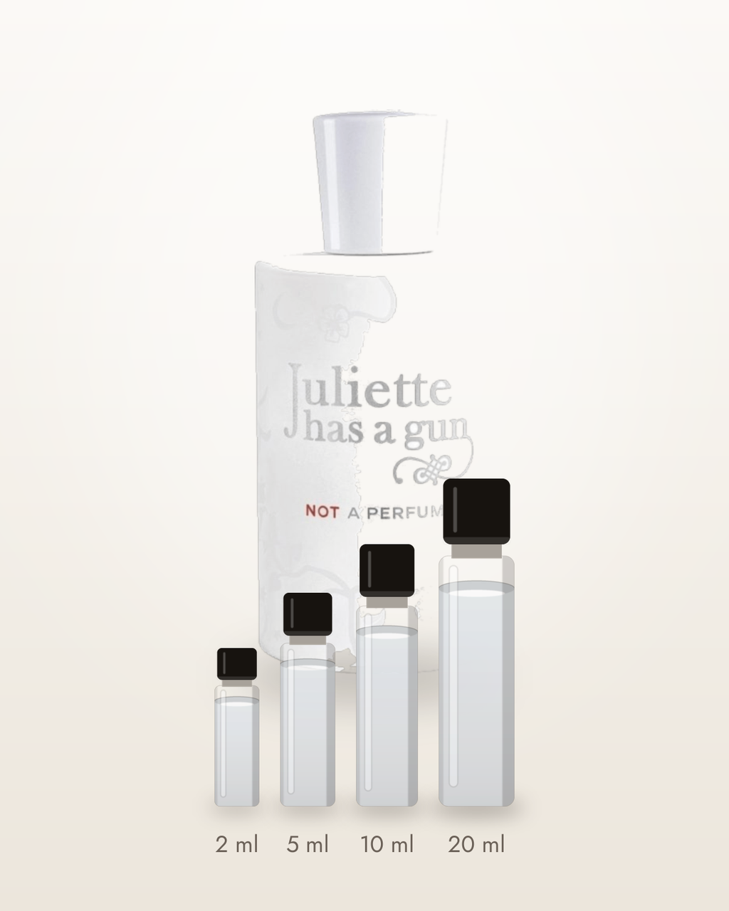 Juliette Has A Gun Not a Perfume – Abfüllungen in 2, 5, 10 und 20 ml vor dem Flakon