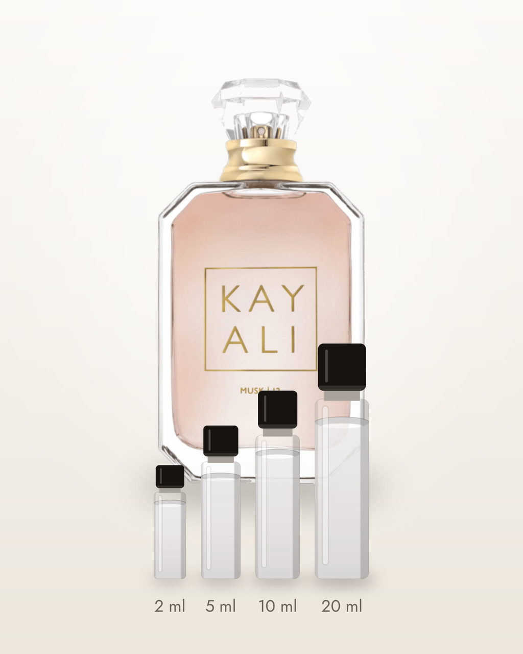 Kayali Musk 12 – Abfüllungen in 2, 5, 10 und 20 ml vor dem Flakon