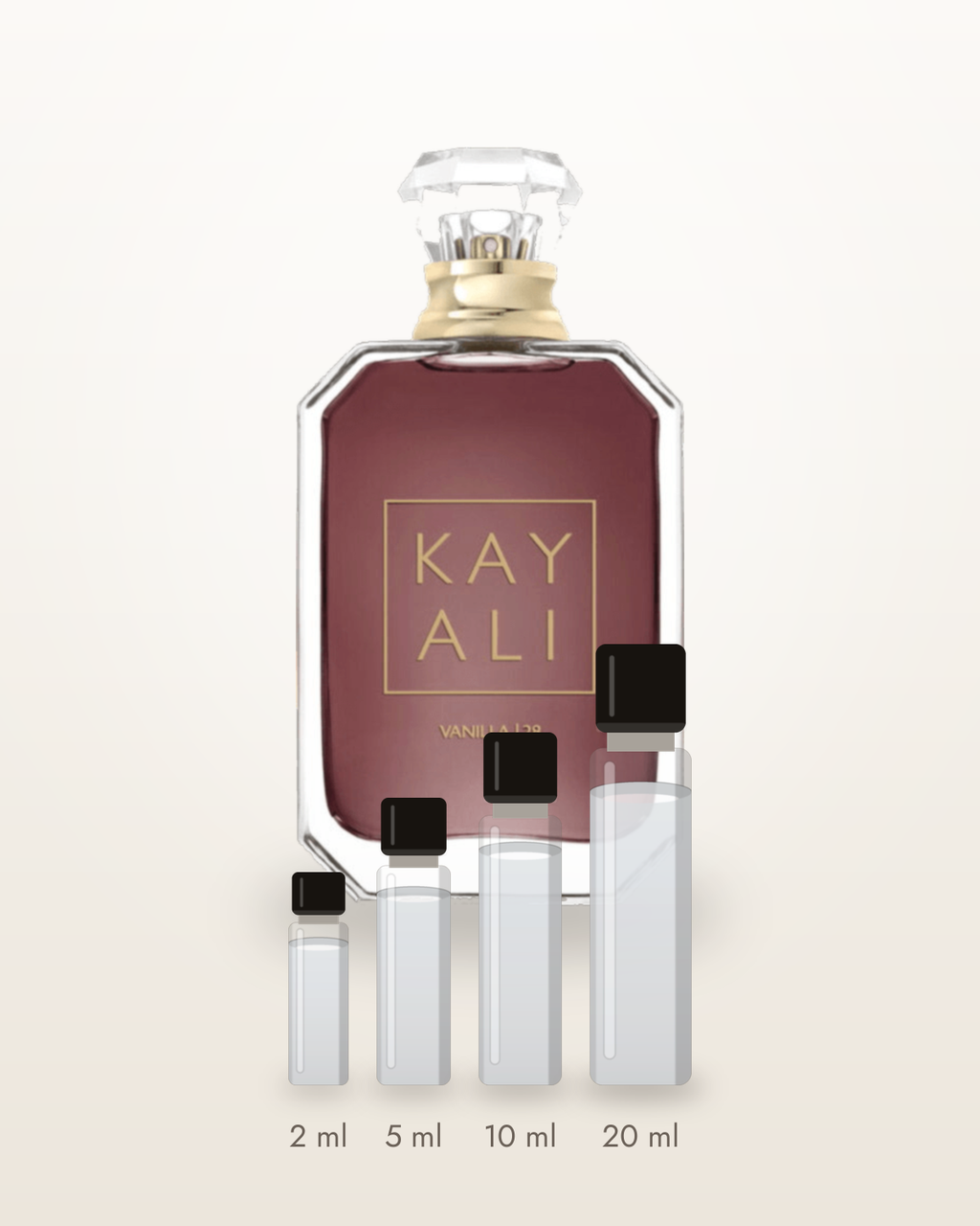 Kayali Vanilla 28 – Abfüllungen in 2, 5, 10 und 20 ml vor dem Flakon