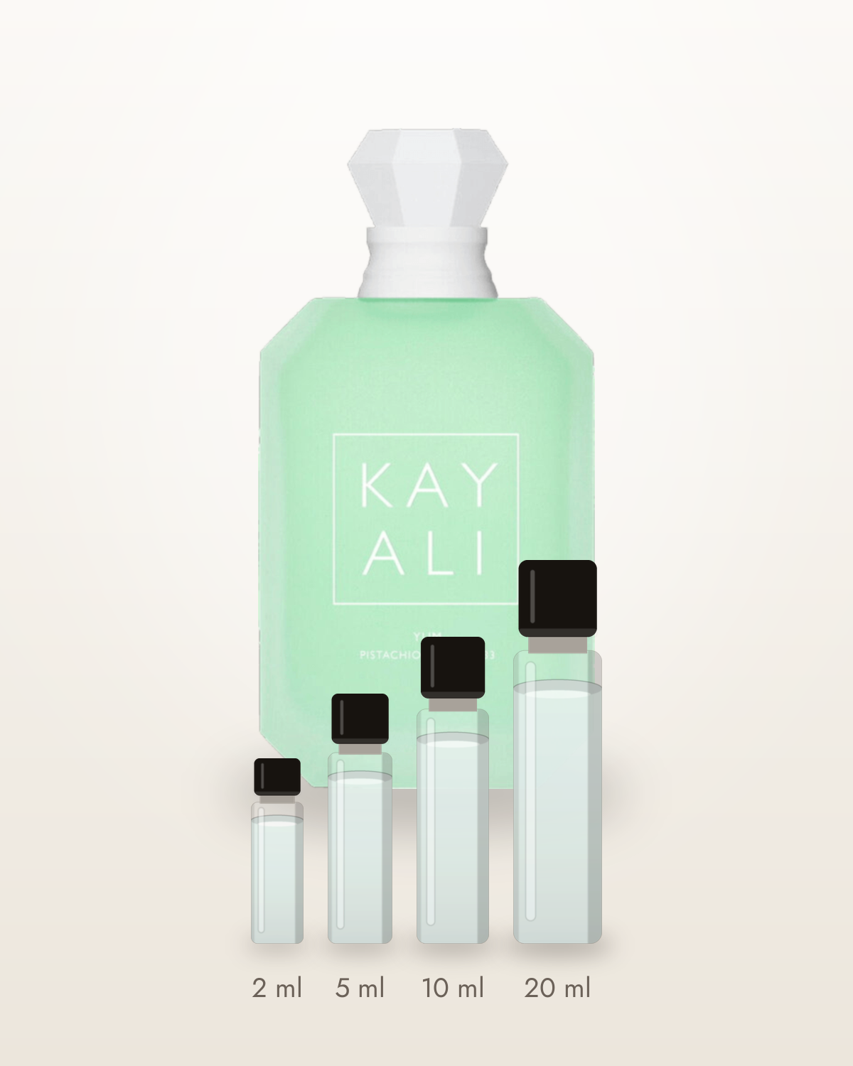 Kayali Yum Pistachio Gelato 33 – Abfüllungen in 2, 5, 10 und 20 ml vor dem Flakon