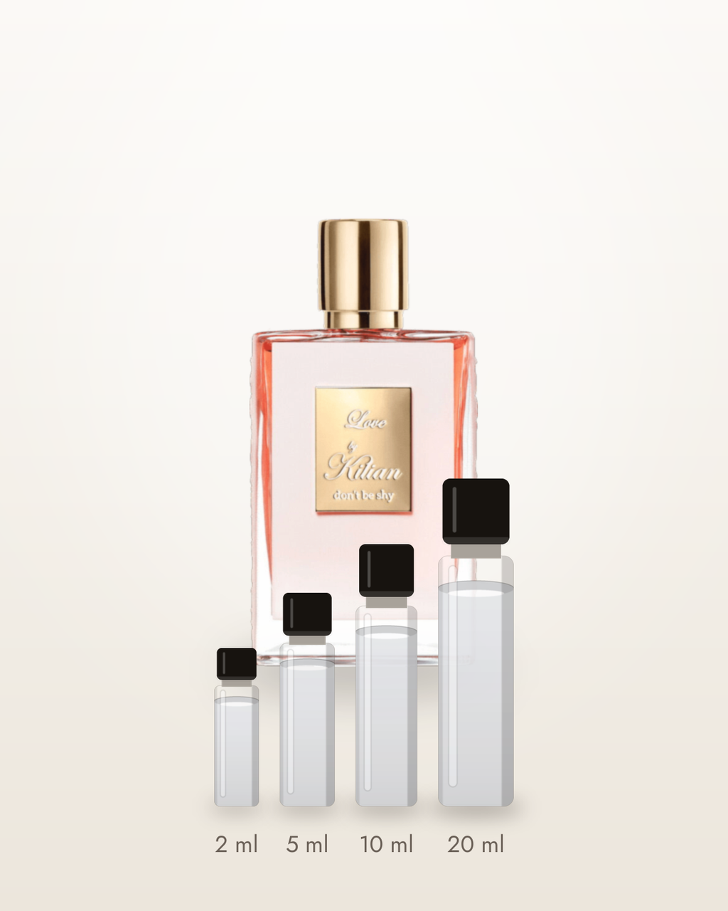 Kilian Love Don't Be Shy – Abfüllungen in 2, 5, 10 und 20 ml vor dem Originalflakon