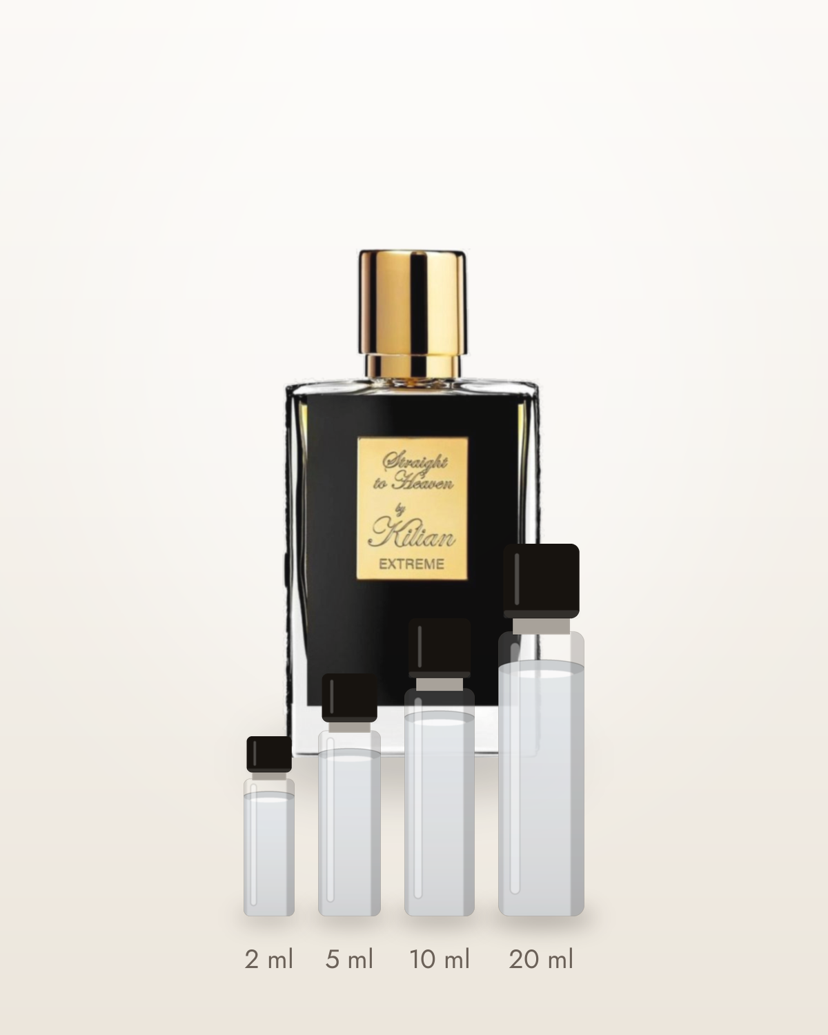Kilian Straight to Heaven Extreme – Abfüllungen in 2, 5, 10 und 20 ml vor dem Originalflakon