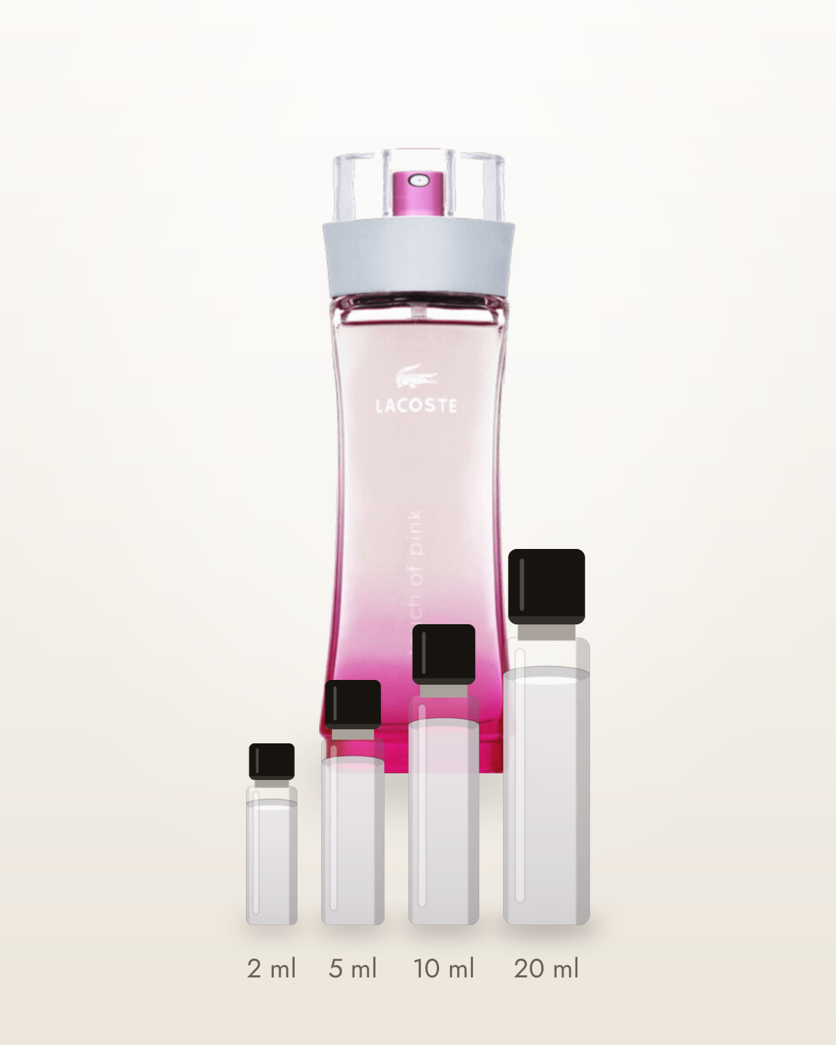 Lacoste Touch of Pink – Abfüllungen in 2, 5, 10 und 20 ml vor dem Flakon