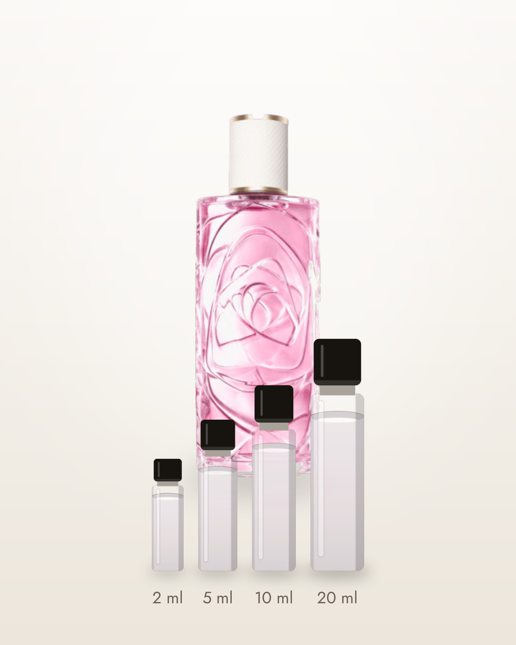 Lancôme O Oui – Abfüllungen in 2, 5, 10 und 20 ml vor dem Flakon