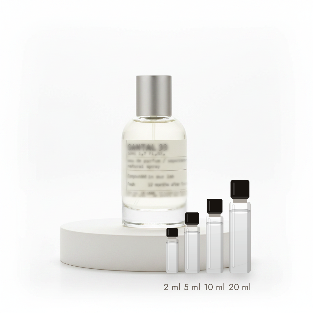Le Labo Santal 33 – Abfüllungen in 2, 5, 10 und 20 ml vor dem Flakon