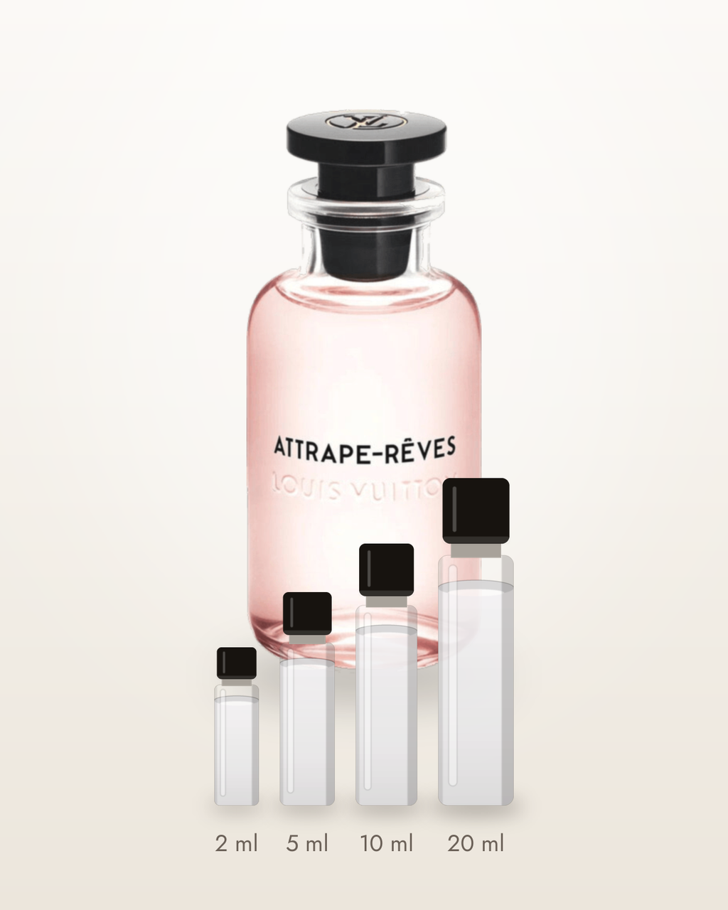 Louis Vuitton Attrape-Rêves – Abfüllungen in 2, 5, 10 und 20 ml vor dem Flakon