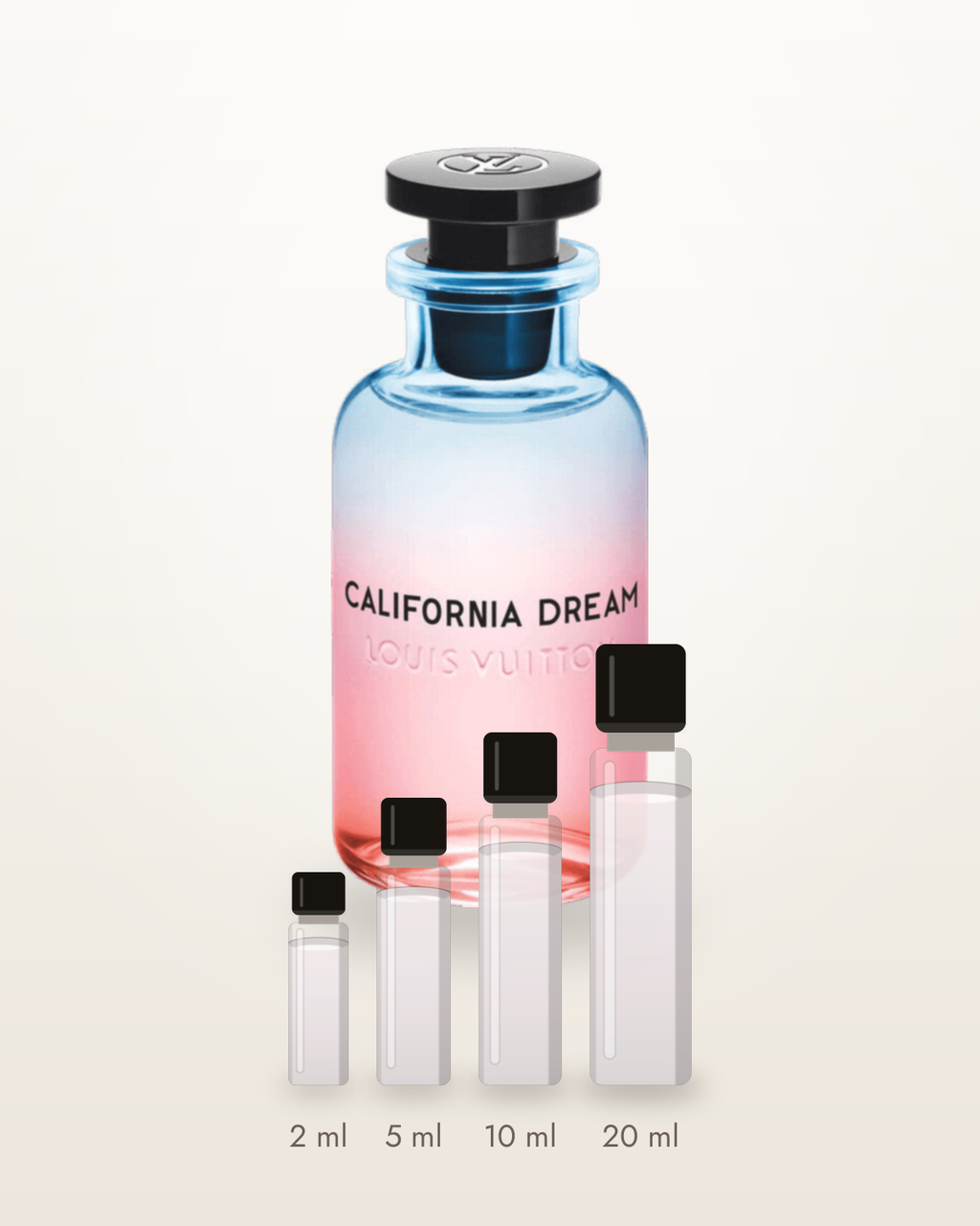 Louis Vuitton California Dream – Abfüllungen in 2, 5, 10 und 20 ml vor dem Originalflakon