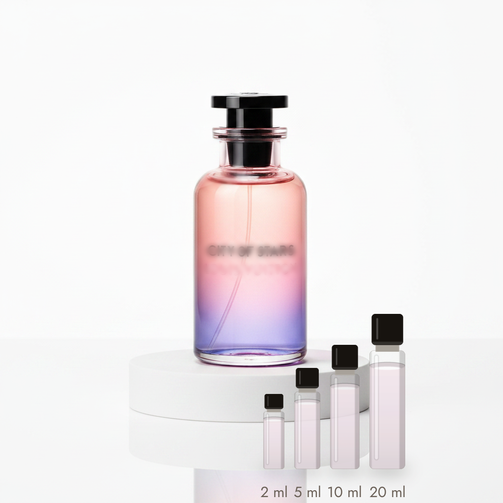 Louis Vuitton City of Stars – Abfüllungen in 2, 5, 10 und 20 ml vor dem Flakon
