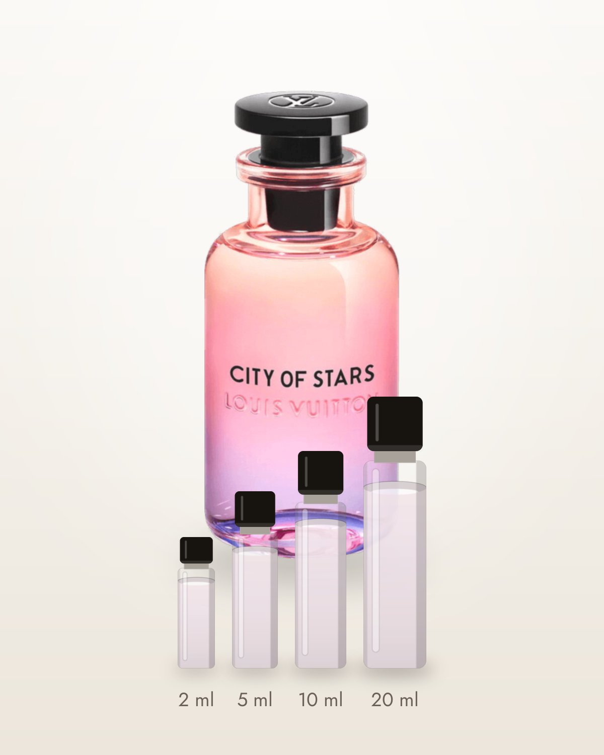 Louis Vuitton City of Stars – Abfüllungen in 2, 5, 10 und 20 ml vor dem Originalflakon