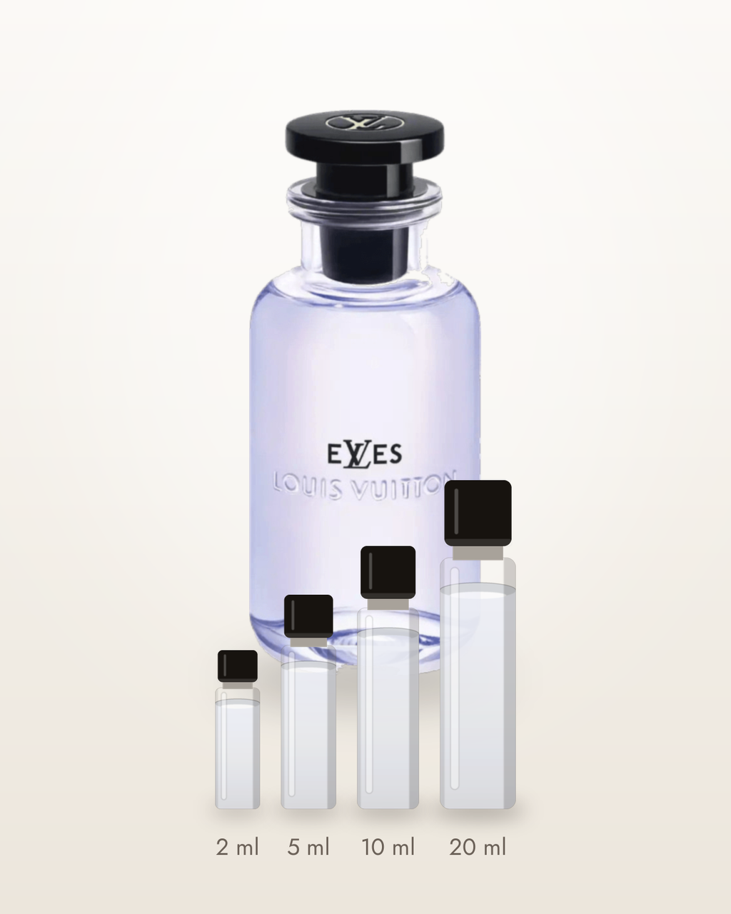Louis Vuitton ELVes – Abfüllungen in 2, 5, 10 und 20 ml vor dem Flakon