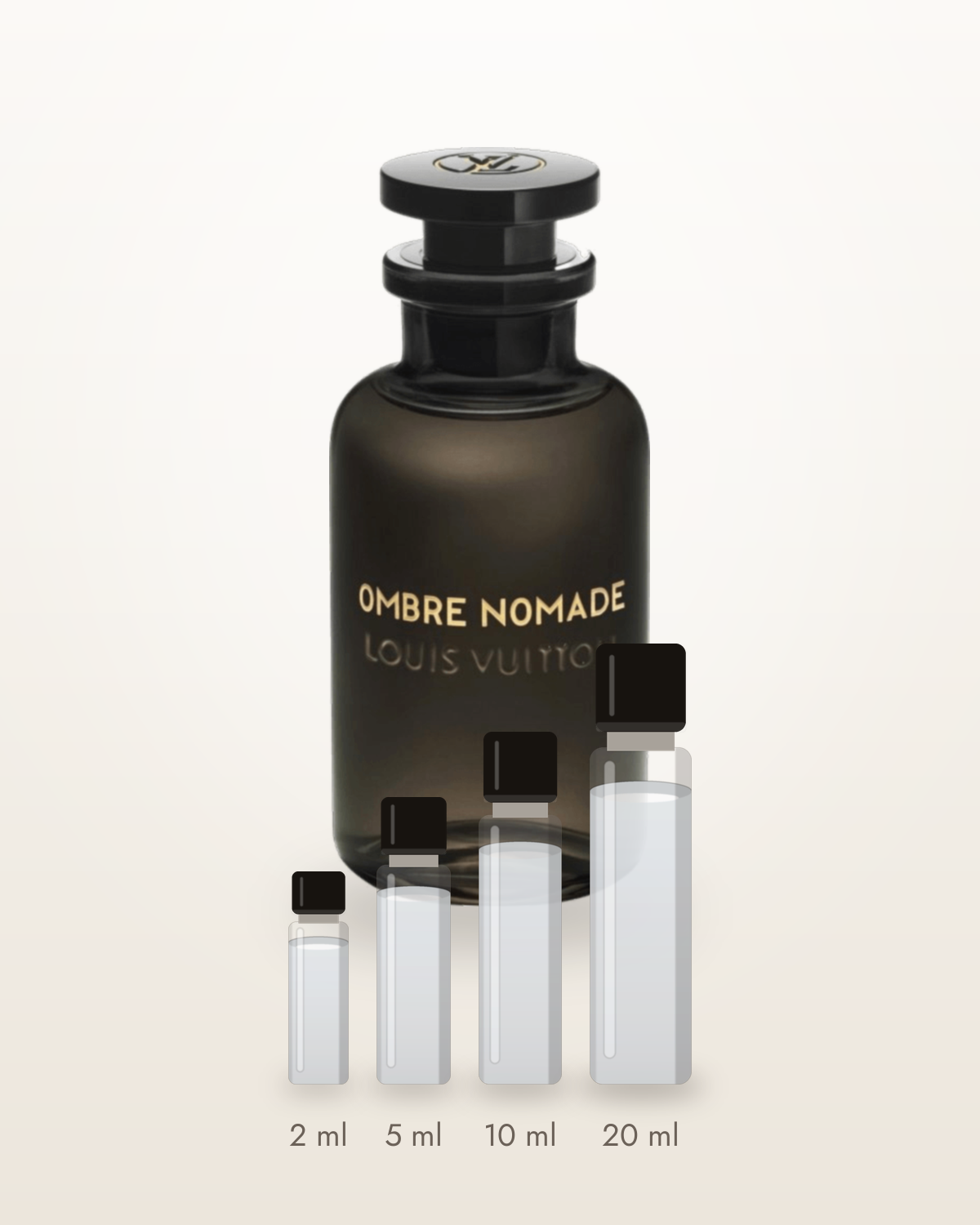Louis Vuitton Ombre Nomade – Abfüllungen in 2, 5, 10 und 20 ml vor dem Originalflakon