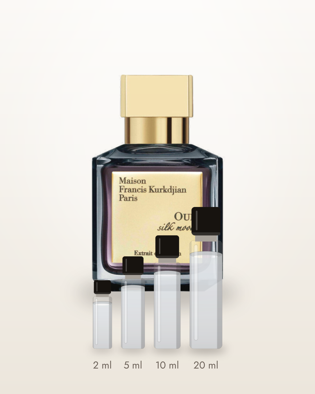 Maison Francis Kurkdjian Oud Silk Mood – Abfüllungen in 2, 5, 10 und 20 ml vor dem Originalflakon