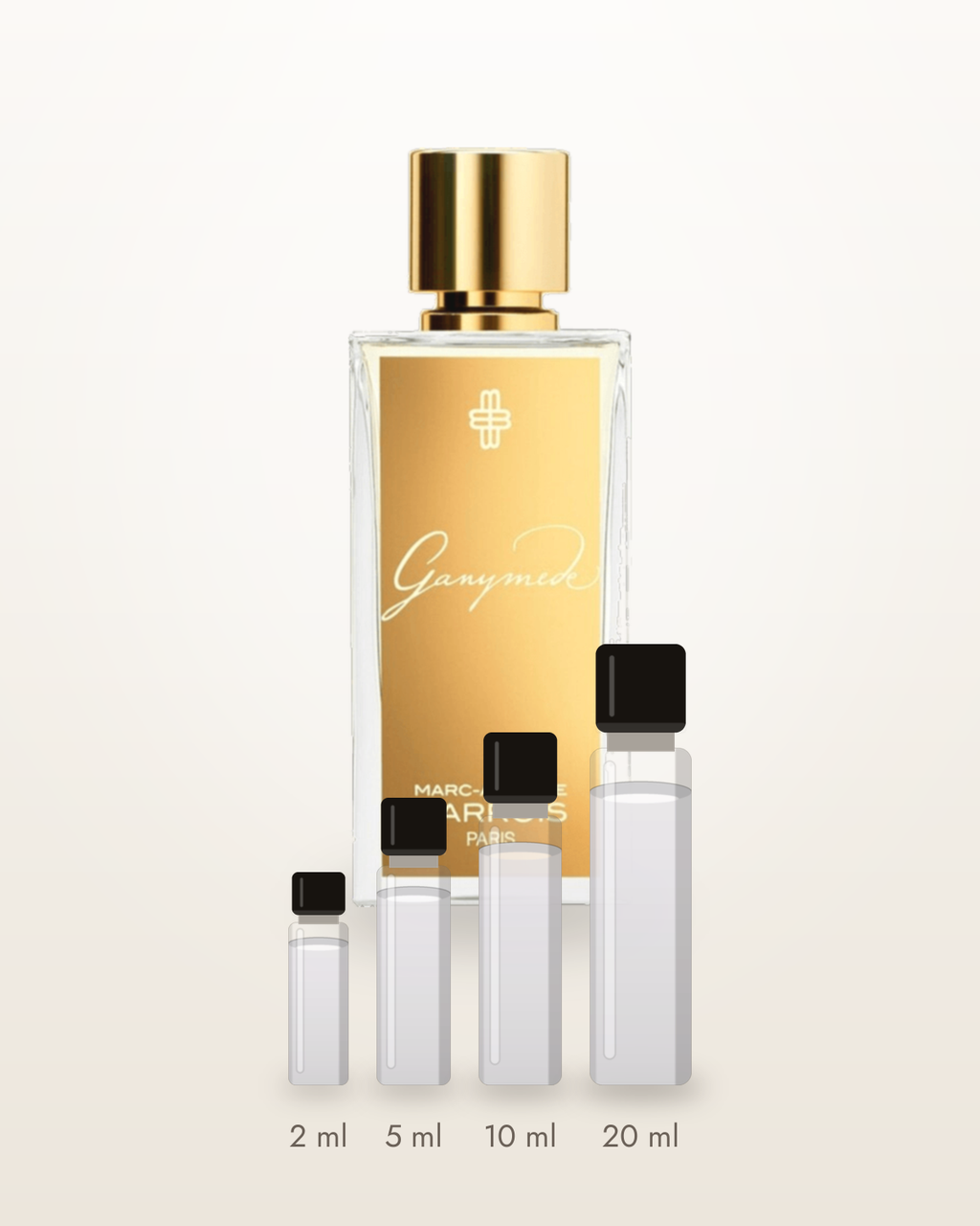 Marc-Antoine Barrois Ganymede – Abfüllungen in 2, 5, 10 und 20 ml vor dem Originalflakon