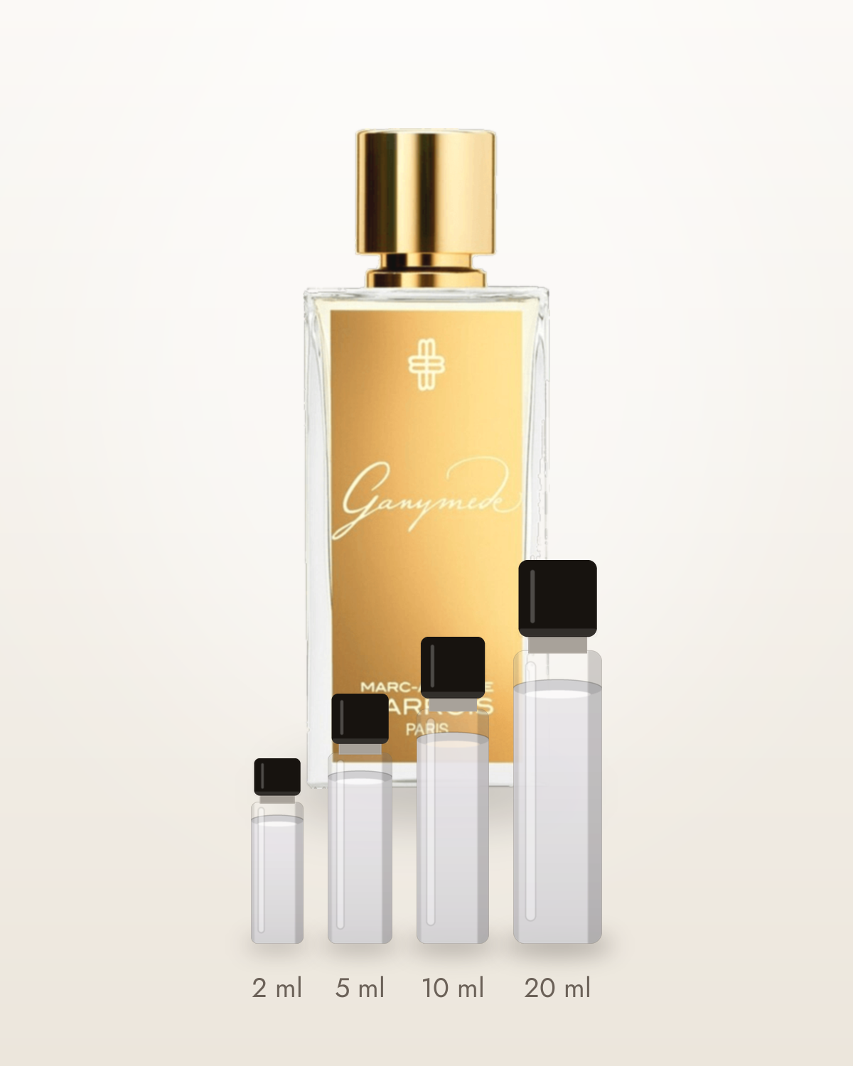 Marc-Antoine Barrois Ganymede – Abfüllungen in 2, 5, 10 und 20 ml vor dem Originalflakon