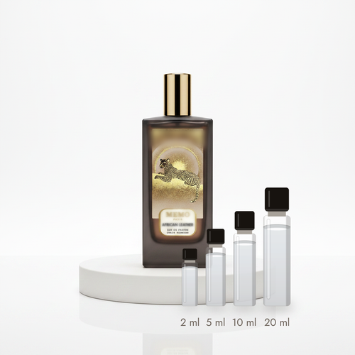Memo Paris African Leather – Abfüllungen in 2, 5, 10 und 20 ml vor dem Flakon