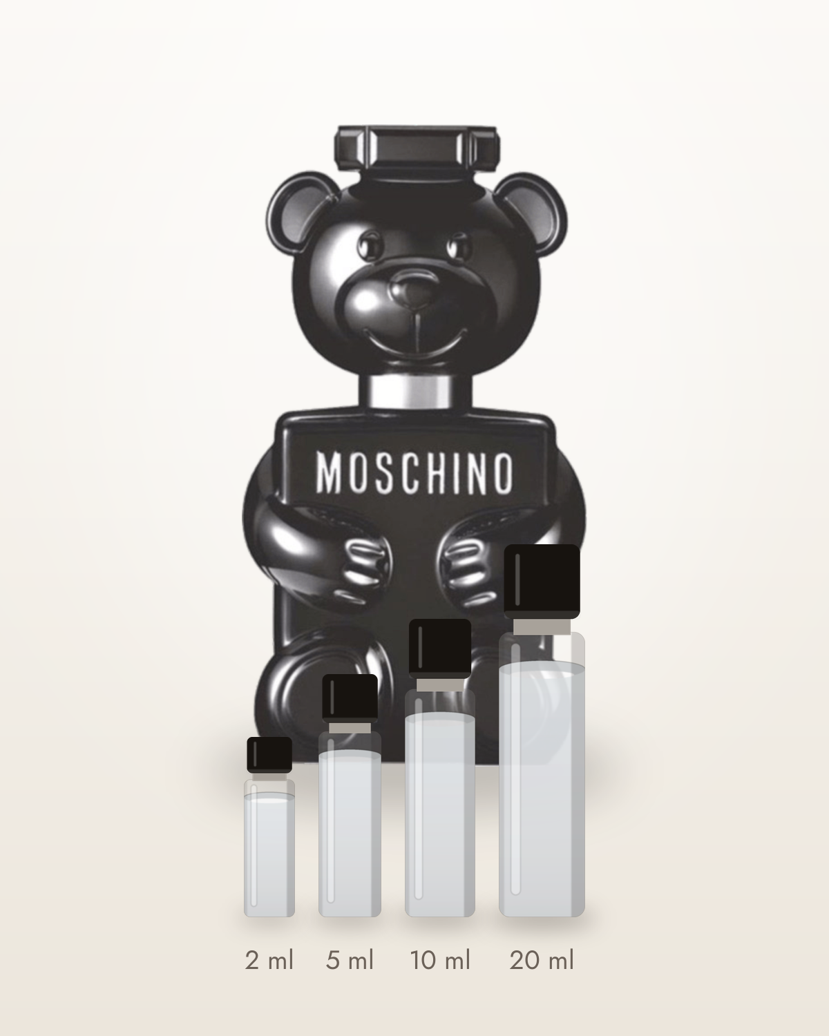 Moschino Toy Boy – Abfüllungen in 2, 5, 10 und 20 ml vor dem Flakon