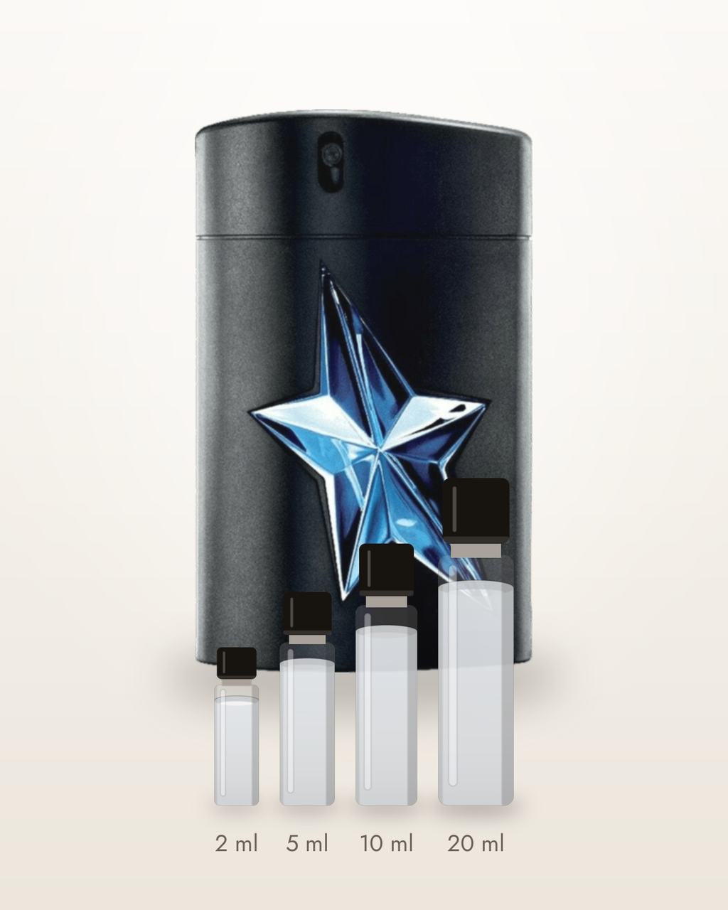 Mugler A*Men Angel Men – Abfüllungen in 2, 5, 10 und 20 ml vor dem Flakon
