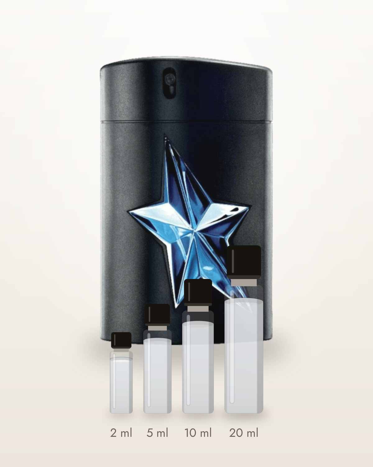 Mugler A*Men Angel Men – Abfüllungen in 2, 5, 10 und 20 ml vor dem Flakon