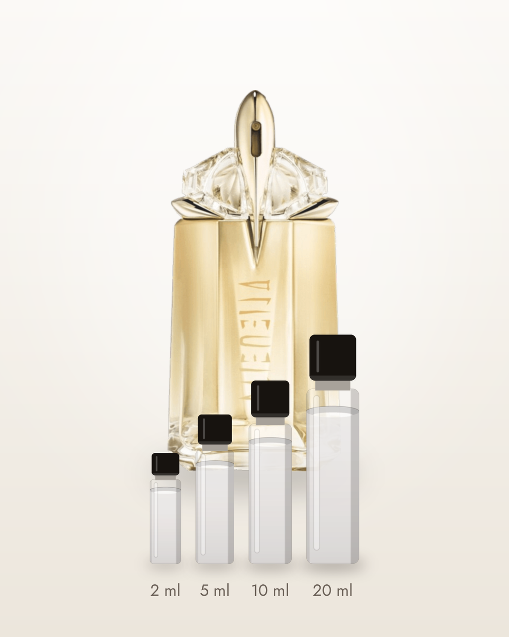 Mugler Alien Goddess – Abfüllungen in 2, 5, 10 und 20 ml vor dem Flakon