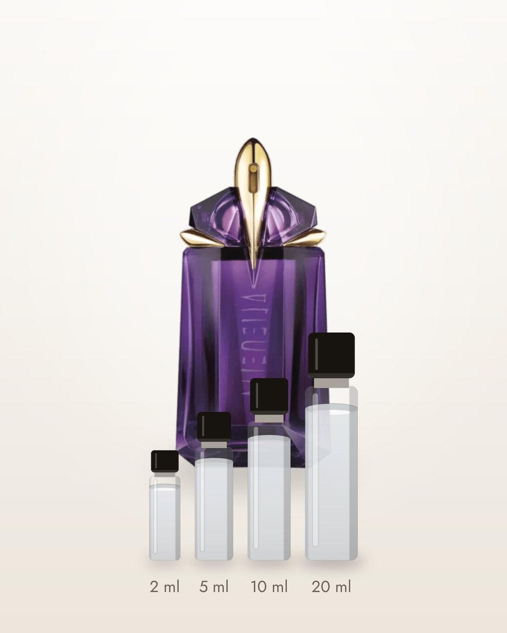 Mugler Alien – Abfüllungen in 2, 5, 10 und 20 ml vor dem Originalflakon