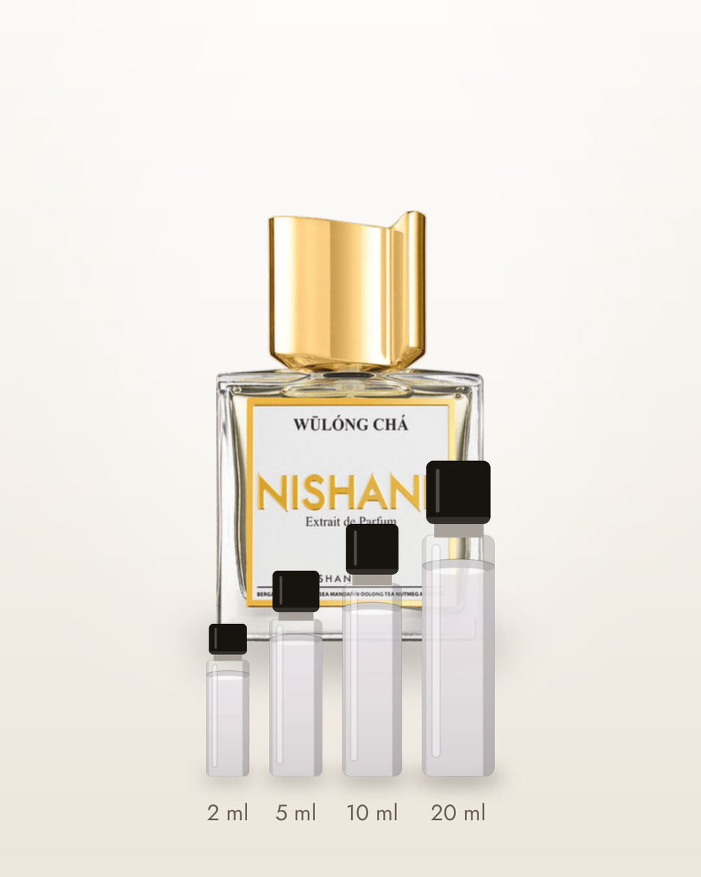 Nishane Wūlóng Chá – Abfüllungen in 2, 5, 10 und 20 ml vor dem Originalflakon