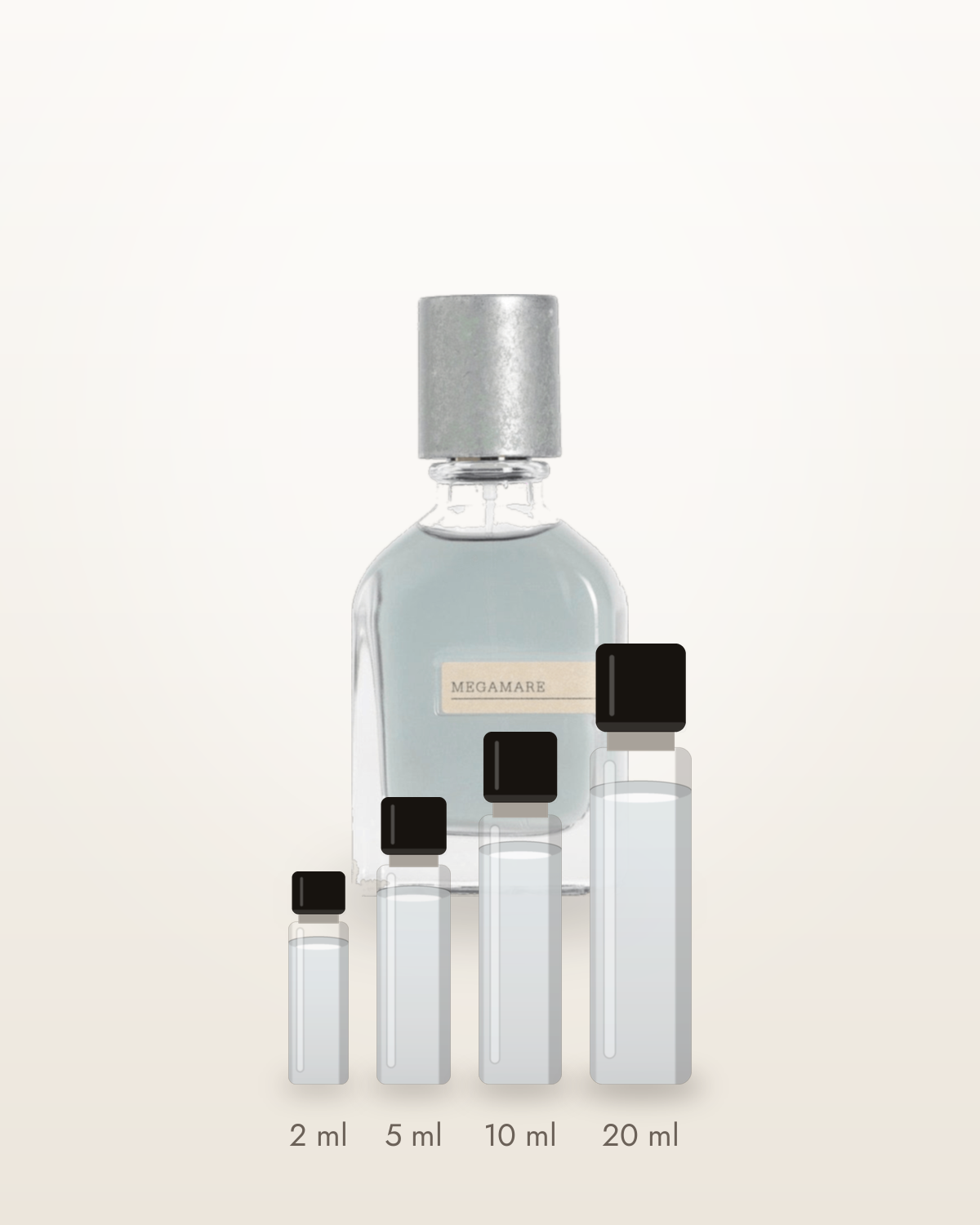 Orto Parisi Megamare – Abfüllungen in 2, 5, 10 und 20 ml vor dem Flakon