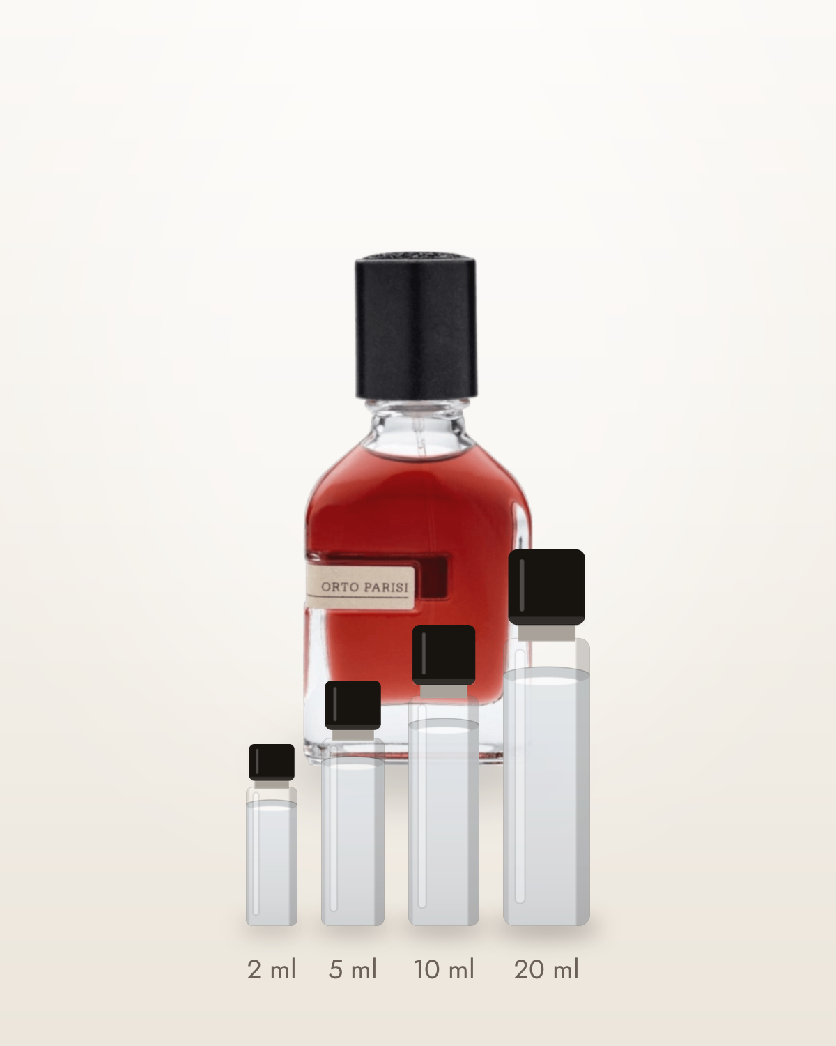 Orto Parisi Terroni – Abfüllungen in 2, 5, 10 und 20 ml vor dem Flakon