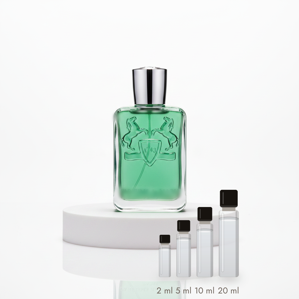 Parfums de Marly Greenley – Abfüllungen in 2, 5, 10 und 20 ml vor dem Flakon