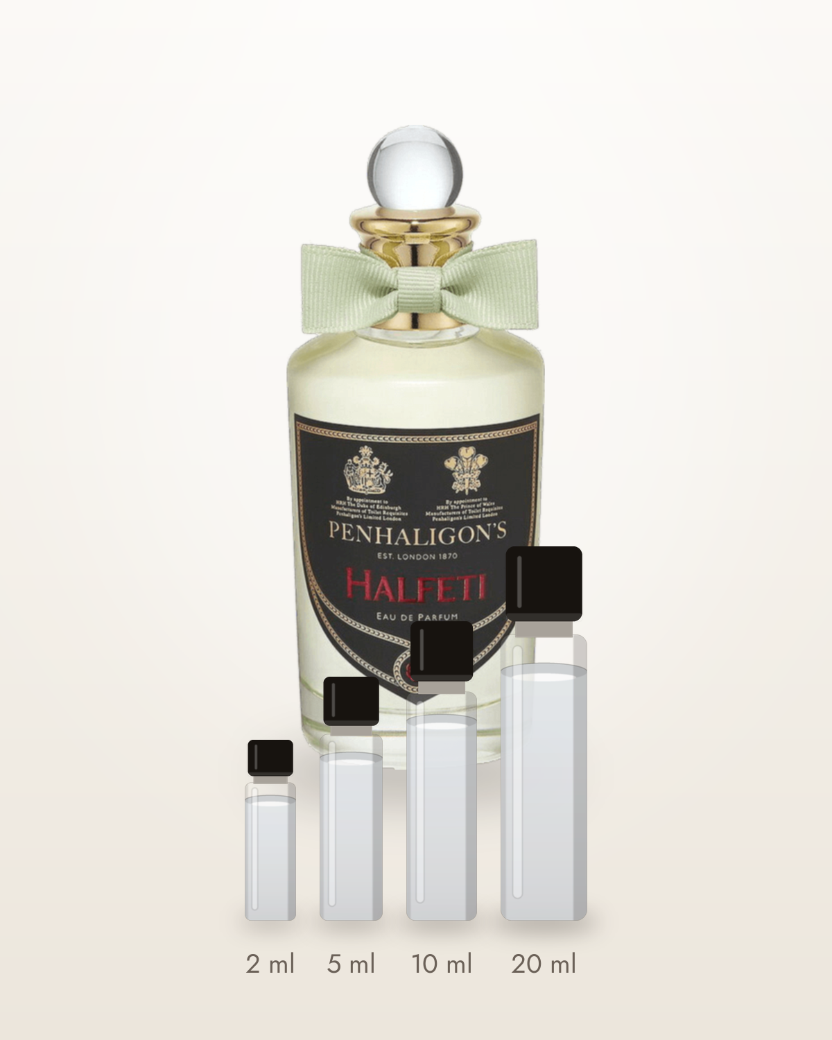 Penhaligon's Halfeti – Abfüllungen in 2, 5, 10 und 20 ml vor dem Originalflakon