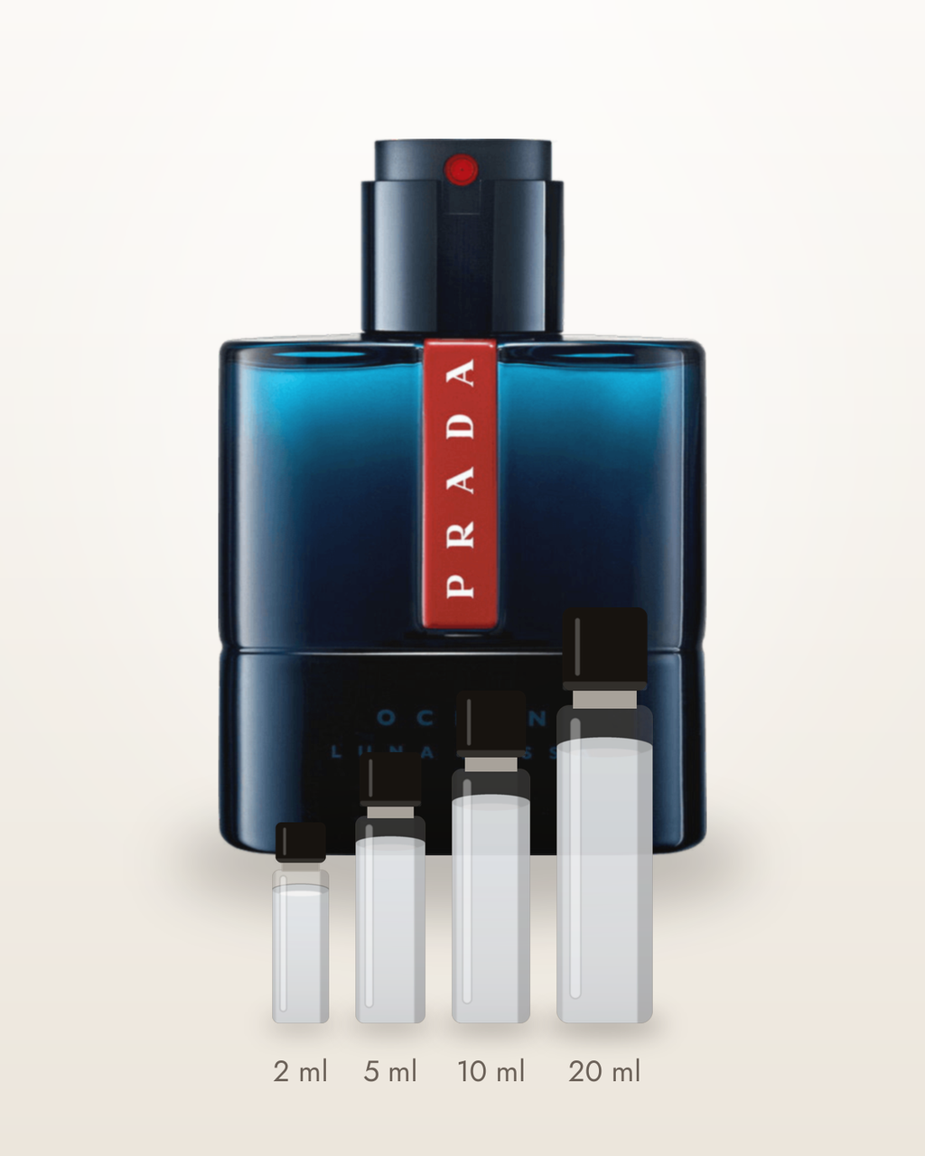 Prada Luna Rossa Ocean – Abfüllungen in 2, 5, 10 und 20 ml vor dem Originalflakon