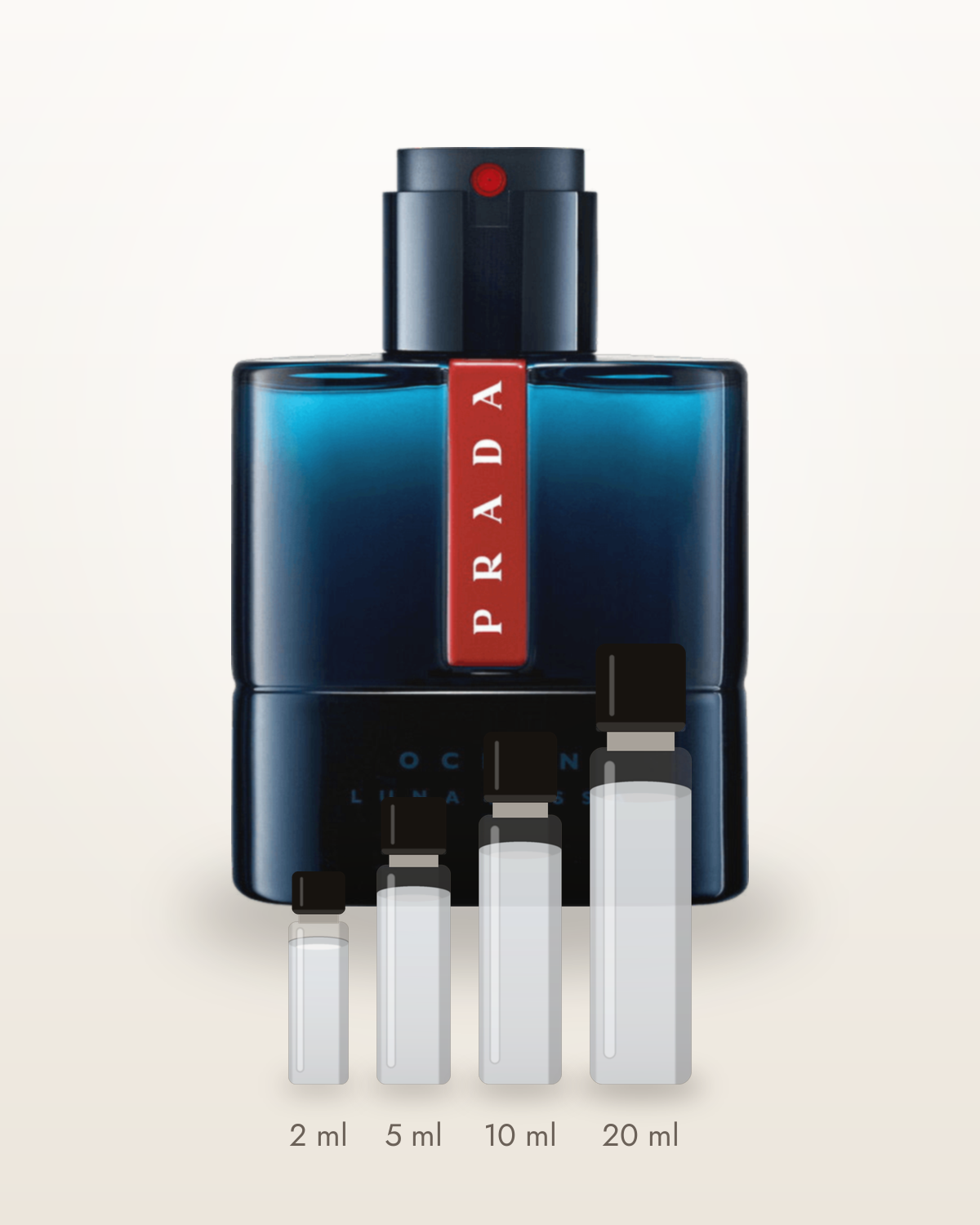 Prada Luna Rossa Ocean – Abfüllungen in 2, 5, 10 und 20 ml vor dem Originalflakon