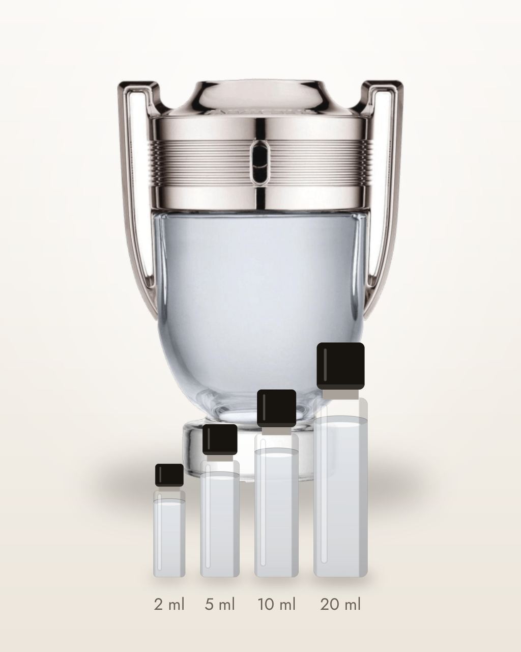 Rabanne Invictus – Abfüllungen in 2, 5, 10 und 20 ml vor dem Flakon