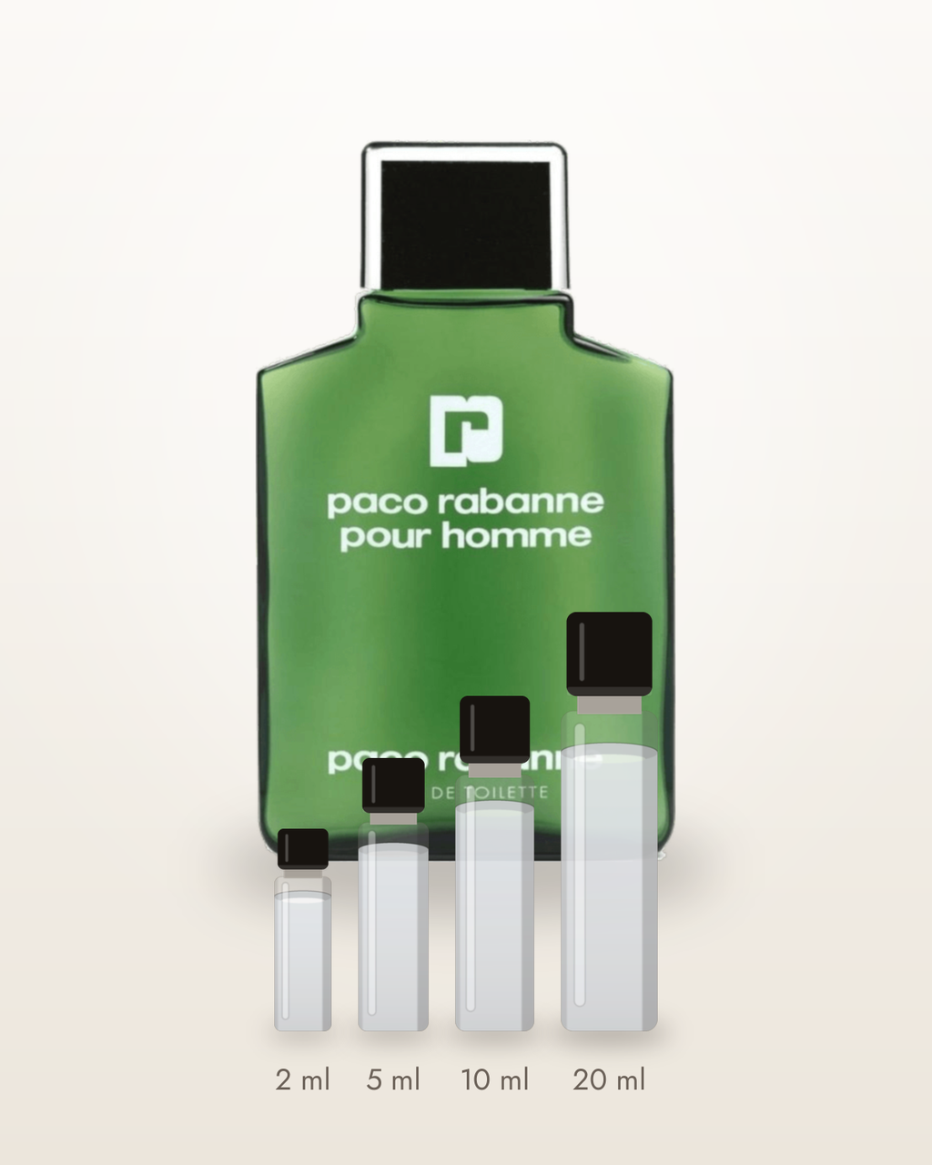 Rabanne Paco Rabanne pour Homme – Abfüllungen in 2, 5, 10 und 20 ml vor dem Flakon