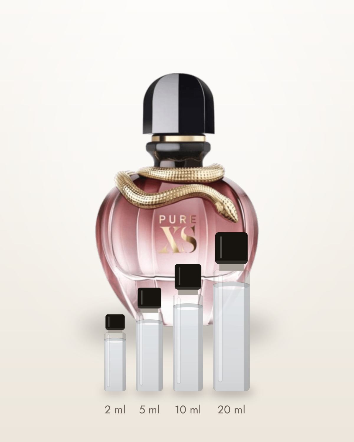 Rabanne Pure XS for Her – Abfüllungen in 2, 5, 10 und 20 ml vor dem Flakon