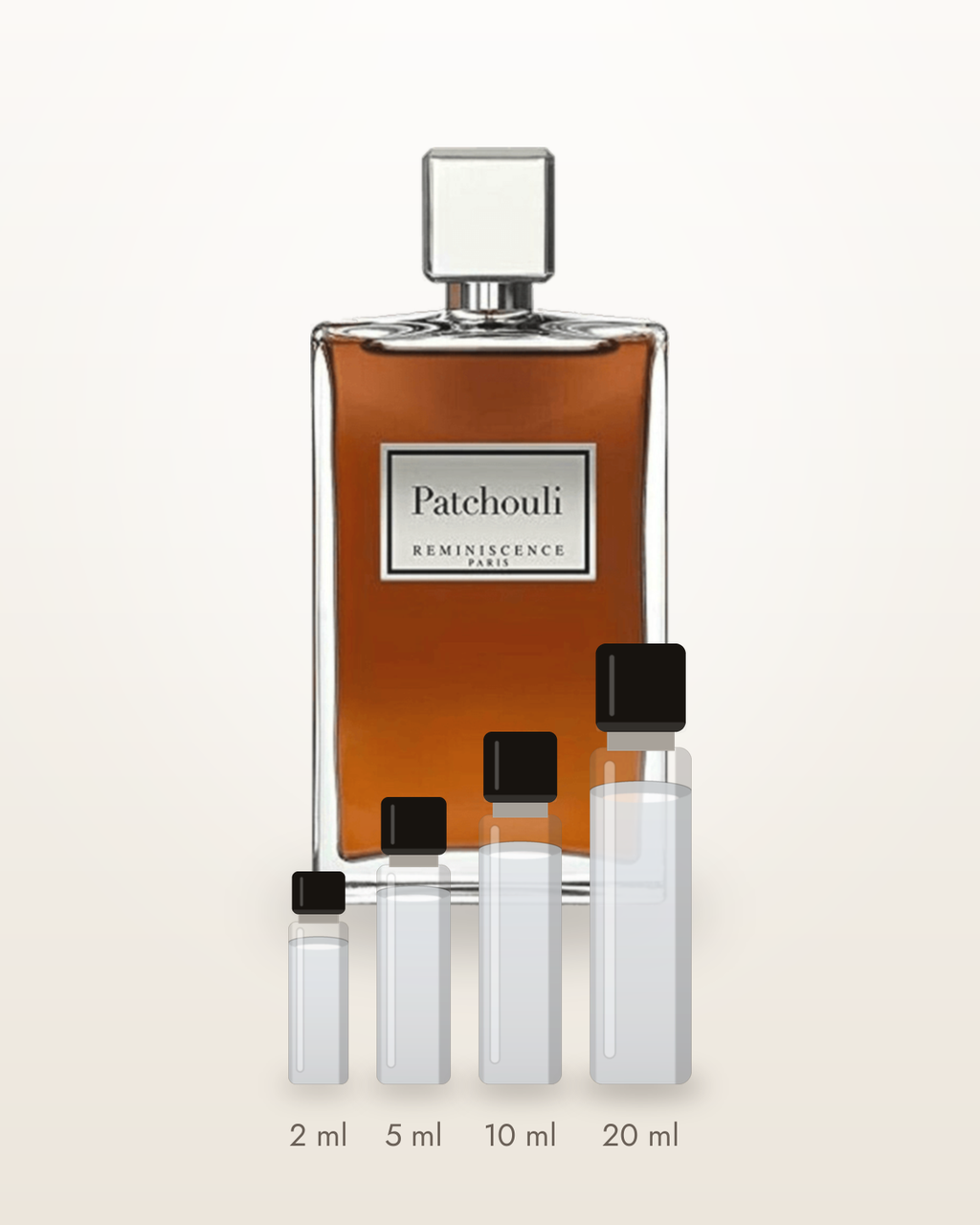 Réminiscence Patchouli – Abfüllungen in 2, 5, 10 und 20 ml vor dem Flakon