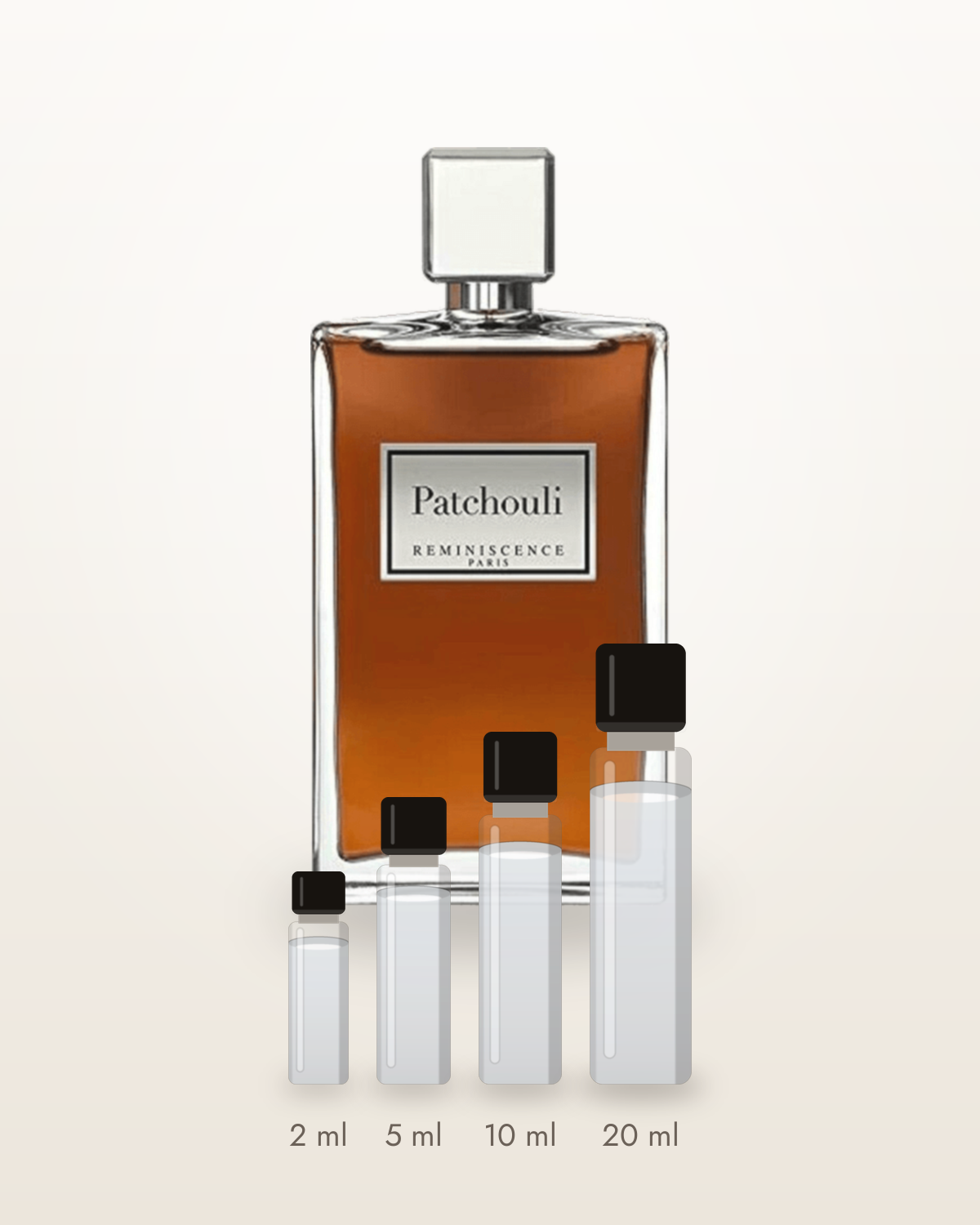 Réminiscence Patchouli – Abfüllungen in 2, 5, 10 und 20 ml vor dem Flakon