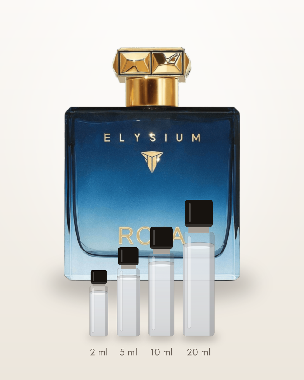 Roja Parfums Elysium Parfum Cologne – Abfüllungen in 2, 5, 10 und 20 ml vor dem Originalflakon