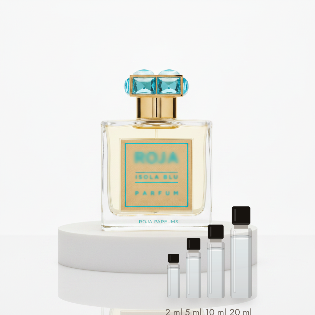 Roja Parfums Isola Blu Oligarch – Abfüllungen in 2, 5, 10 und 20 ml vor dem Flakon