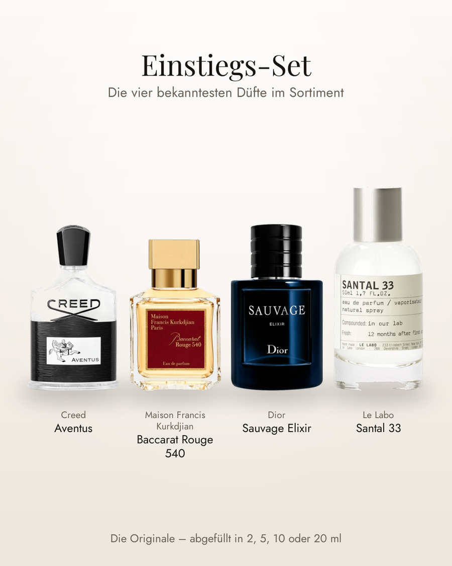 Einstiegs-Set – Die vier bekanntesten Düfte im Sortiment