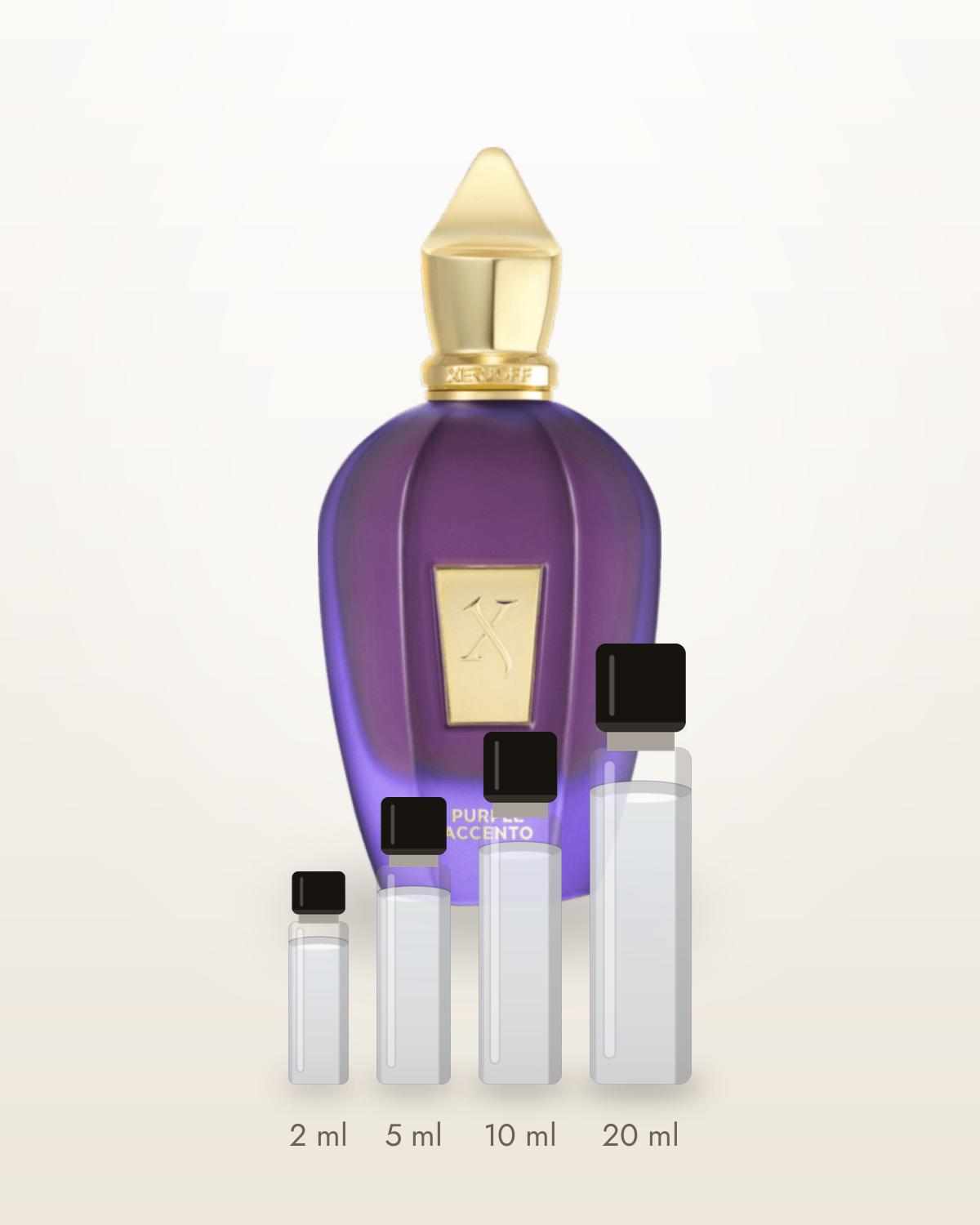 Sospiro Purple Accento – Abfüllungen in 2, 5, 10 und 20 ml vor dem Originalflakon