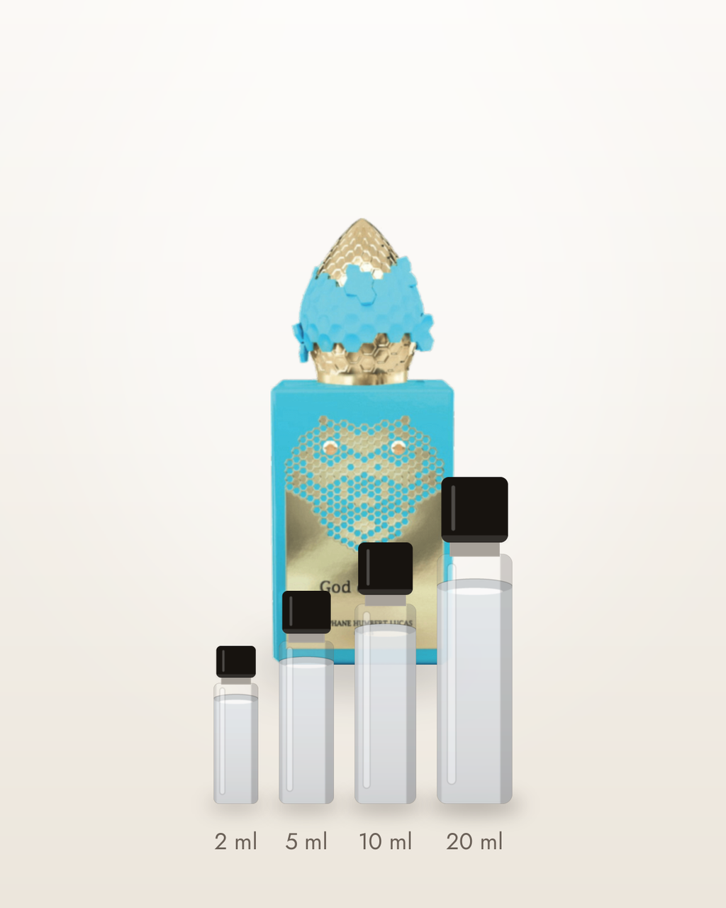 Stéphane Humbert Lucas 777 God of Fire – Abfüllungen in 2, 5, 10 und 20 ml vor dem Flakon