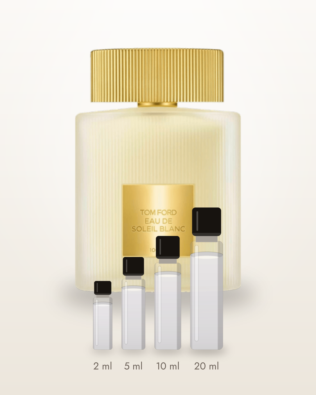 Tom Ford Eau de Soleil Blanc – Abfüllungen in 2, 5, 10 und 20 ml vor dem Originalflakon