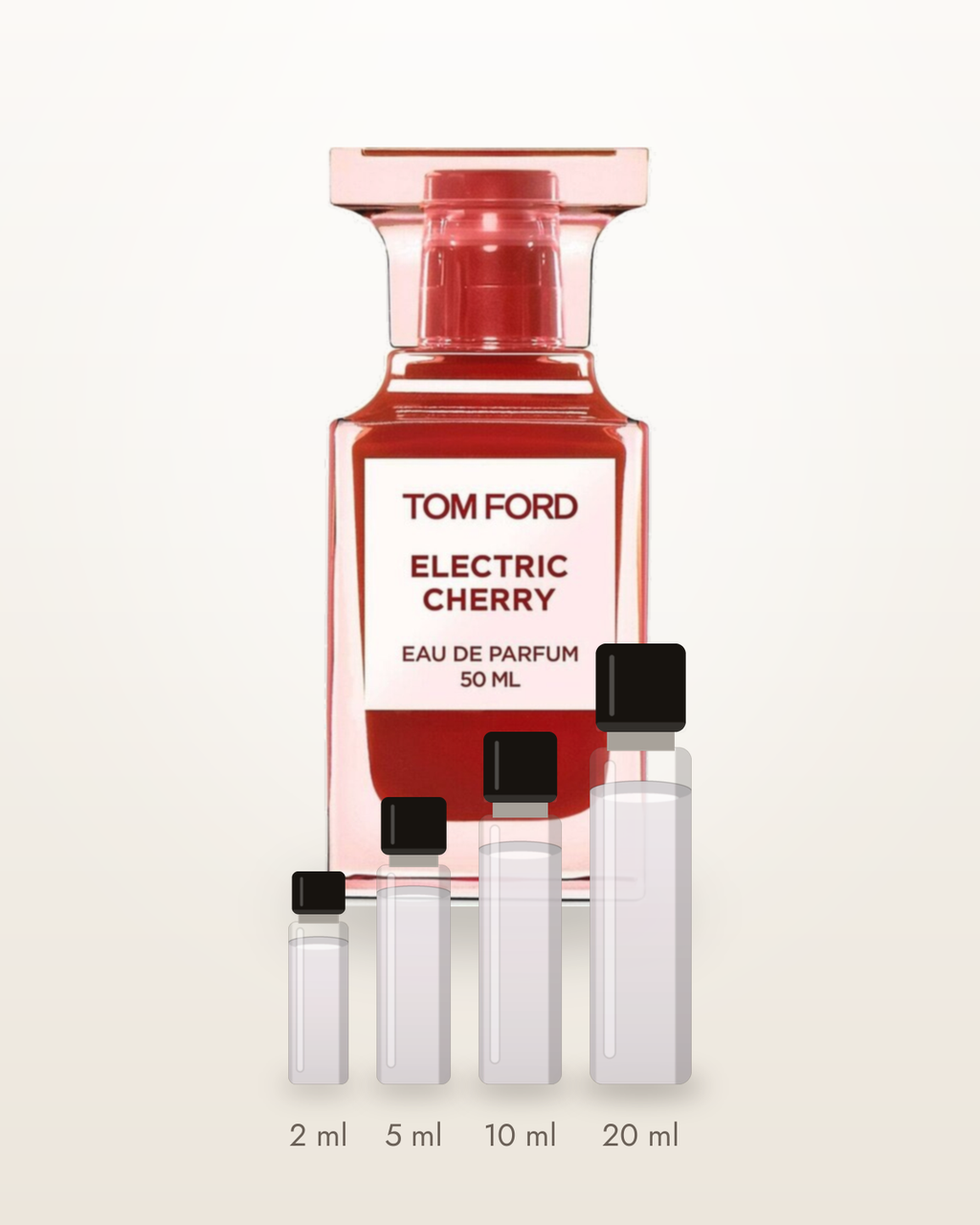 Tom Ford Electric Cherry – Abfüllungen in 2, 5, 10 und 20 ml vor dem Originalflakon