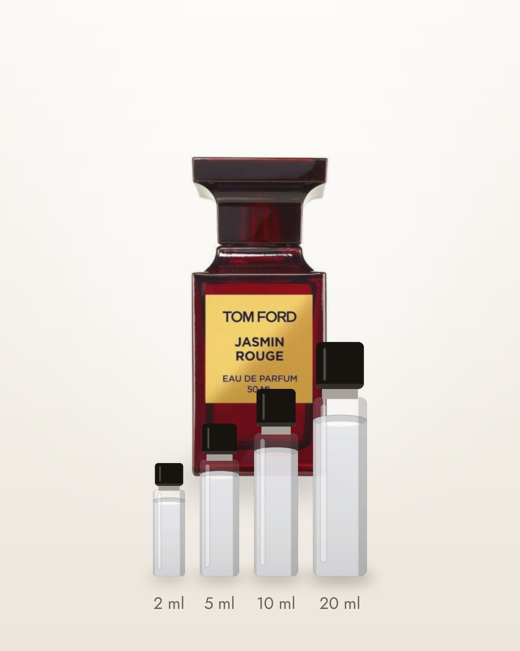 Tom Ford Jasmin Rouge – Abfüllungen in 2, 5, 10 und 20 ml vor dem Originalflakon