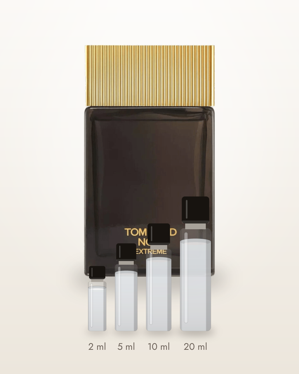 Tom Ford Noir Extreme – Abfüllungen in 2, 5, 10 und 20 ml vor dem Originalflakon