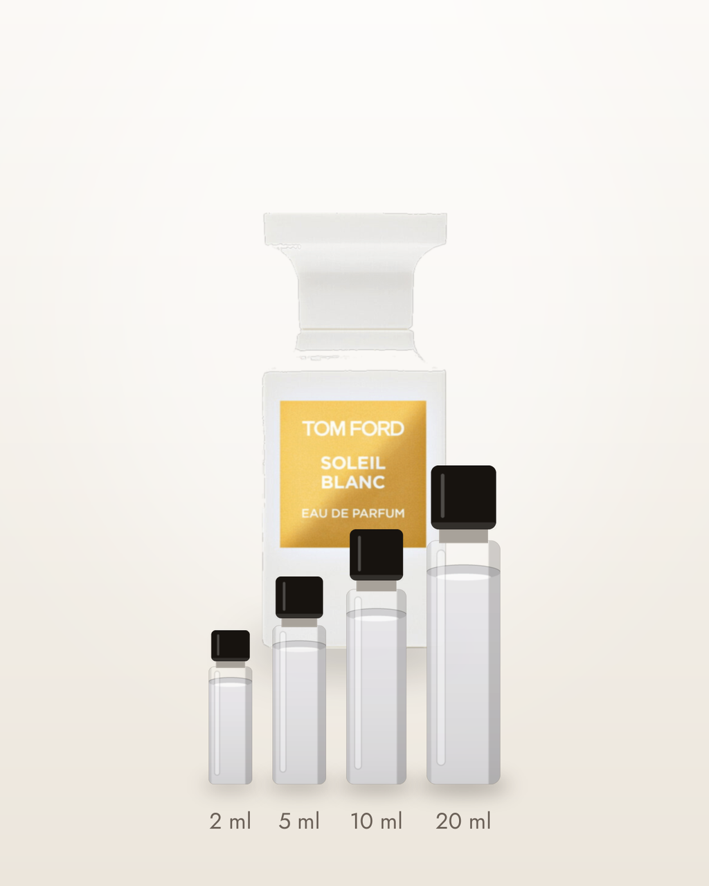 Tom Ford Soleil Blanc – Abfüllungen in 2, 5, 10 und 20 ml vor dem Originalflakon