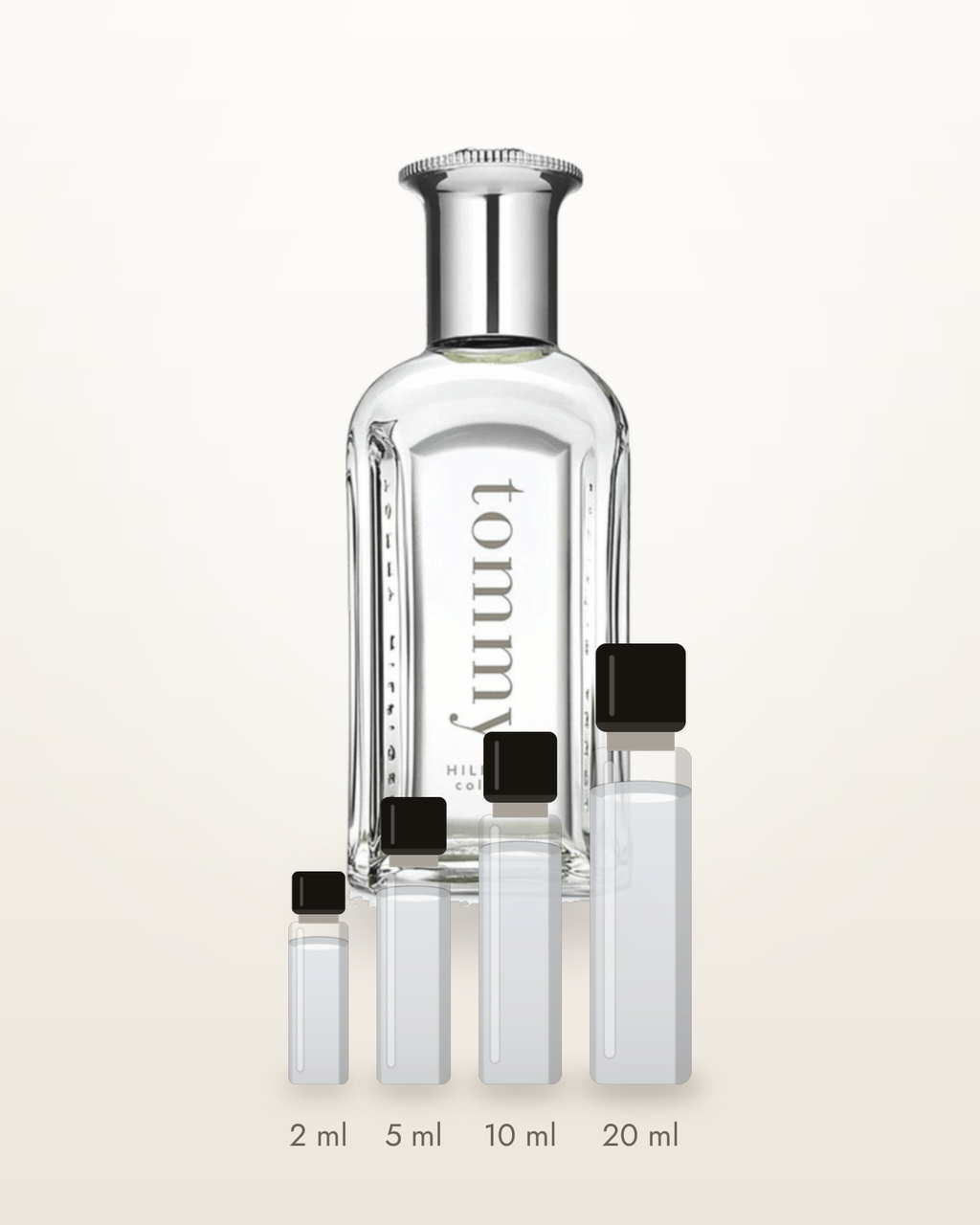 Tommy Hilfiger Tommy – Abfüllungen in 2, 5, 10 und 20 ml vor dem Flakon